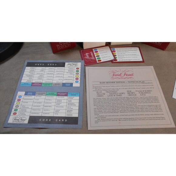 Vintage 1983 Trivial Pursuit Baby Boomer Edition Subsidiary Card Set No 10 - Picture 4 of 11